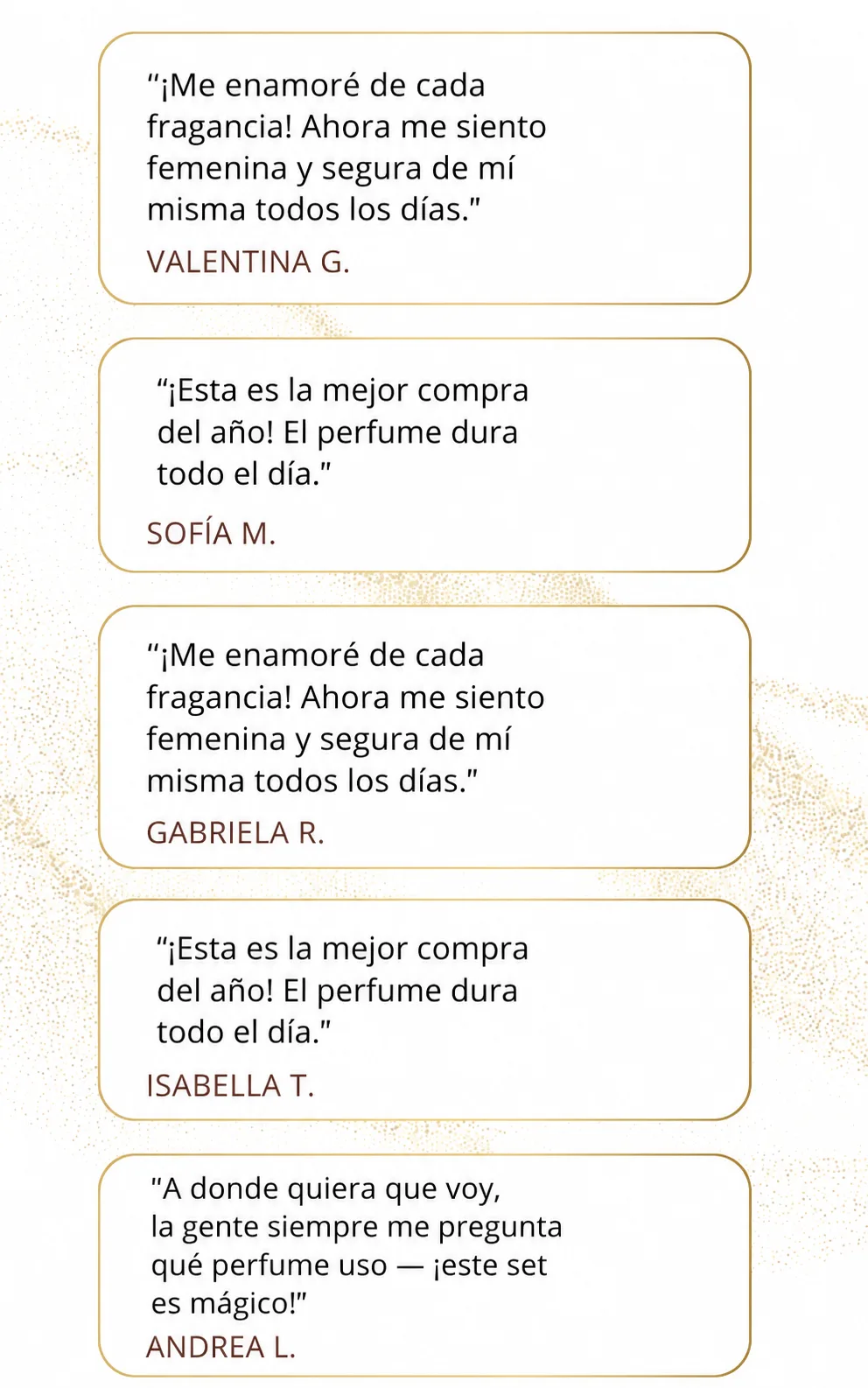 Opiniones de clientas